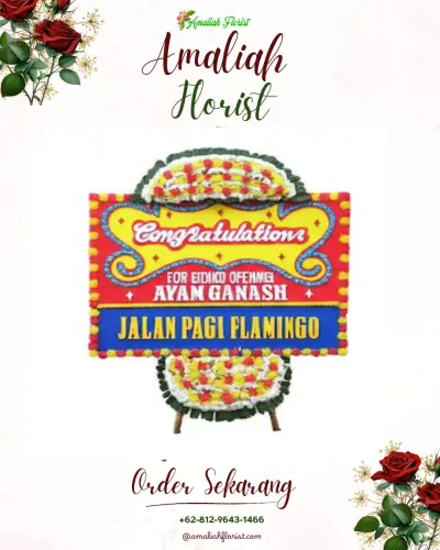 Bunga Papan Congratulation di Puger Jember
